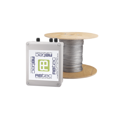 RBTEC Kit de Cable Sensor Para Cercas Ciclónicas IRONCLAD / 305 METROS / 1 ZONA / Sin Falsas Alarmas por Viento / TODO Incluido/TARJETA LPU400/ Calibración por Software MOD: IROC-1Z-1000-V2