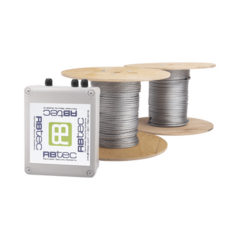 RBTEC Kit de Cable Sensor Perimetral para Cerca Ciclonicas IRONCLAD / 610 METROS DE PROTECCION / 2 ZONAS; 305 METROS POR ZONA / Sin Falsas Alarmas por Viento / TODO Incluido MOD: IROC-2Z-1000