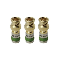 ITC-18/3BNC AudioQuest - Set 3 ITC-18L-BNC Rojo/Verde/Azul - Conector BNC - Alta Calidad de Transmisión de Señal