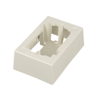 PANDUIT Caja de Pared Superficial, uso Universal con Placas de Pared, Con Cinta Adhesiva, Color Blanco Mate MOD: JB1IW-A