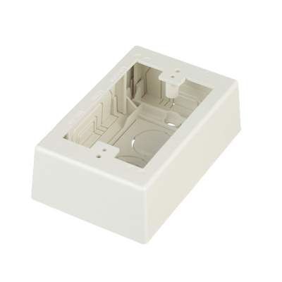 PANDUIT Caja de Pared Superficial, uso Universal con Placas de Pared, Con Cinta Adhesiva, Color Blanco Mate MOD: JBX3510IW-A
