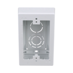 PANDUIT Caja de Pared Superficial, uso Universal con Placas de Pared, Con Cinta Adhesiva, Color Blanco MOD: JBX3510WH-A