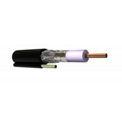 VIAKON Cable Coaxial RG 6/U con Blindaje de 3 capas para Aplicaciones en CCTV MOD: JH44/500M