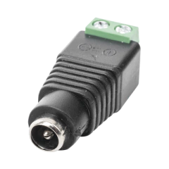 EPCOM POWERLINE Adaptador Hembra Tipo Jack de 3.5 mm polarizado de 12 Vcc / Terminales Tipo Tornillo / Polarizado (+/-) / Ideal para Cámaras de Video Vigilancia. MOD: JR-53