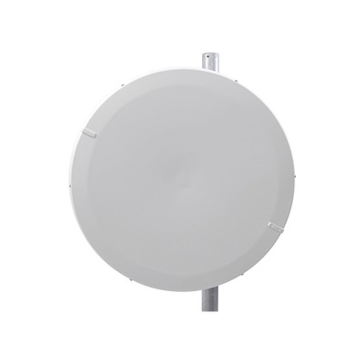 JIROUS Antena Direccional de Alto Rendimiento/ Parábola profunda para mayor aislamiento al ruido / 29 dBi / 4.9 - 6.4 GHz / Conectores N-Hembra / Fácil Montaje y Soporte de acero inoxidable / Radomo Incluido JRC-29DD-MIMO