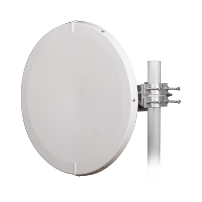 JIROUS Antena Direccional de Alto Rendimiento / 31 dBi / 2 ft / 5.9-7 GHz / Conectores R-SMA / Alto Aislamiento al Ruido / Fácil Montaje y herraje de acero inoxidable / Radomo Incluido JRMD-680-6-MIMO