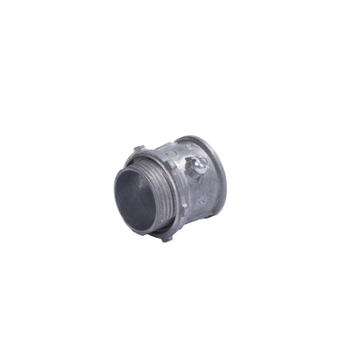 JUPITER Conector 1 1/4" (32mm) pared delgada con tornillo galvanizado etiqueta verde MOD: JU-PD-114-CON