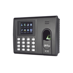 ZKTECO Checador de Huella y Tarjetas para Tiempo y Asistencia con Batería de Respaldo/ Comunicación TCP/IP / Reportes directo a Excel por USB (Función SSR) / Salida de relevador para cerradura MOD: K-30