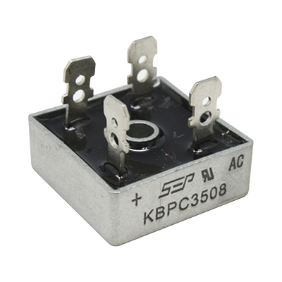 SYSCOM PARTS Puente de Diodos Rectificador, 35A, 800 PIV, 29 x 29 mm. KBPC-3508
