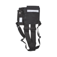 SYSCOM Pechera Universal sin logo con soporte para radio y bolígrafo más bolsa con cinta adherente para su seguridad. MOD: KCPP-SLG