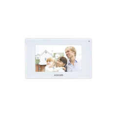 KOCOM MONITOR 7" COLOR BLANCO, ALTA DEFINICIÓN (HD), CON ENTRADA MICROSD PARA GRABACIÓN MOD: KCV544SDMW
