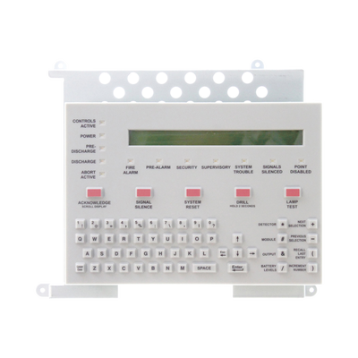 NOTIFIER Teclado con Pantalla LCD de 80 Caracteres / para CPU2-640 y NFS-320 de NOTIFIER / Texto en Inglés KDM-R2