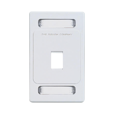 SIEMON Placa de pared Keystone de 1 salida, color blanco, para jacks Keystone Z-MAX y MAX MOD: KFP-S-01-02S