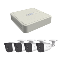HiLook by HIKVISION KIT IP 4 Megapixel / NVR de 4 Canales / 4 Cámaras IP Bala MOD: KIP4MP/4B
