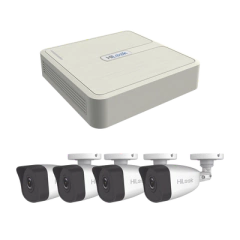 HiLook by HIKVISION KIT IP 4 Megapixel / NVR de 4 Canales / 4 Cámaras IP Bala MOD: KIP4MP/4B