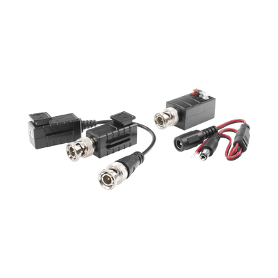 EPCOM TITANIUM Kit de TRANSCEPTORES DE VIDEO DE LARGO ALCANCE / 320 Metros / Resolución 720P y 1080P / Cat 5e/6 / Compatible con cámaras HD-TVI/CVI/AHD/CVBS / Alimente solo el Receptor / Protección Interconstruida contra sobretensión. MOD: KIT4501AP