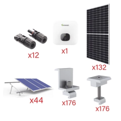 GROWATT Inversor de Cadena 70kW para Interconexión a la Red de CFE 480Vca MOD: KITGT70K550