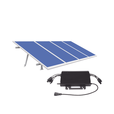 HOYMILES Kit Solar para Interconexión de 1.8KW de Potencia Pico 220Vca con Microinversor y 4 Módulos de 450 W (Incluye Montaje). MOD: KITHMS2K450SP
