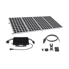 HOYMILES Kit Solar para Interconexión de 2.2KW de Potencia Pico 220Vcc con Microinversor y 4 Módulos de 550 W (Incluye Montaje ) MOD: KITHMS2K550SP