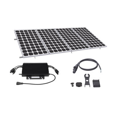 HOYMILES Kit Solar para Interconexión de 2.2KW de Potencia Pico 220Vcc con Microinversor y 4 Módulos de 550 W (Incluye Montaje ) MOD: KITHMS2K550SP