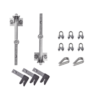 SYSCOM TOWERS Kit de Línea de Vida para Torres STZ45G hasta 60 metros de altura. MOD: KIT-LV60