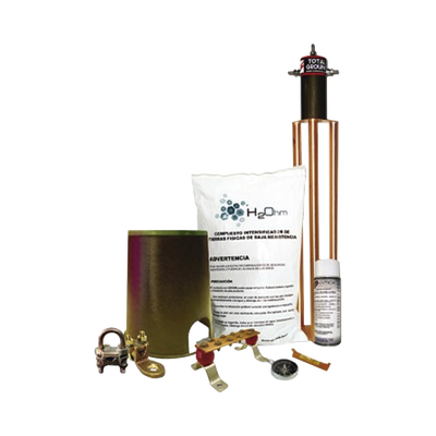TOTAL GROUND Kit de tierra física modelo TG45AB con Electrodo Magnetoactivo, capacidad: 45 AMP MOD: KIT-MASTER-45AB