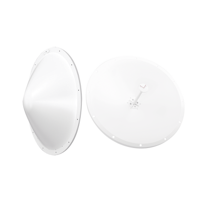 TXPRO Kit de Antena y radomo, ganancia de 28 dBi, rango de frecuencia extendida (4.9 a 6.5 GHz), conectores SMA-macho inverso, incluye jumper, distancia de hasta 15 km MOD: KIT-TXP-28SMA-RD2