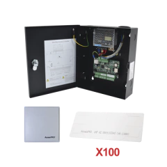 HIKVISION Kit para automatizar 1 ACCESO VEHICULAR con STICKERS en Parabrisas de vehiculos / Incluye Panel, lector y 100 stickers / Software IVMS4200 incluido MOD: KIT-UHFSTICKER-01