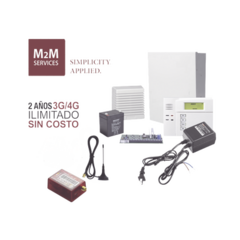 HONEYWELL HOME RESIDEO (2 Años 4G ILIMITADO INCLUIDO) Kit VISTA48LA,Teclado 6150, Comunicador MN01LTEM Transformador, Bateria y Sirena de 15 Watts MOD: KITVISTAMINI