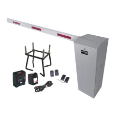 ACCESSPRO Kit COMPLETO Barrera Izquierda XB / Brazo telescópico 3.6 ~ 5.5 M / Incluye Sensor de masa, Transformador, Lazo, Ancla, Fotoceldas y 2 Controles Inalámbricos MOD: KIT-XBS-L