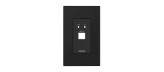 KRAMER WP-2UT US PANEL SET Marco y placa frontal para wall plate WP–2UT de color negro