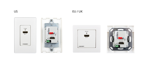 KRAMER WP-3H2 Extensor wall plate HDMI 4K HDR (UE, UK, US)