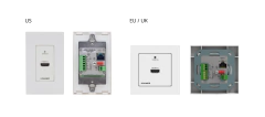 KRAMER WP-789T Transmisor 1 — Gang en formato Wall plate con aceptador de PoE para señales 4K60 4: 2: 0 HDMI con RS — 232 e IR sobre HDBaseT de largo alcance