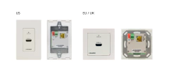 KRAMER WP-871xr Transmisor PoC en formato Wall plate para señales HDMI 4K HDR 2.0 sobre DGKat.