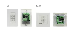 KRAMER Botonera de Control de 6 botones PoE con puertos I/O RC-306