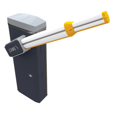 CAME Kit de Barrera Vehicular GT8 para Automatización de Accesos de Hasta 8 metros con Brazo Iluminado Incluido / Elegante Diseño Italiano MOD: KT-GT8-LED