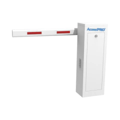 ACCESSPRO Kit de Barrera Vehicular Izquierda con Brazo Telescópico / Soporta brazo Telescópico de hasta 6 metros / Tiempo de Apertura 6 segundos MOD: KT-XBS-6ML