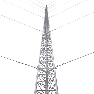 SYSCOM TOWERS Kit de Torre Arriostrada de Piso de 18 m Altura con Tramo STZ30G Galvanizada en Caliente. (No incluye retenida). MOD: KTZ-30G-018