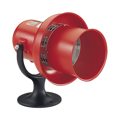FEDERAL SIGNAL INDUSTRIAL Sirena de alarma general, UL y cUL, 120 Vca/cd, roja MOD: L120