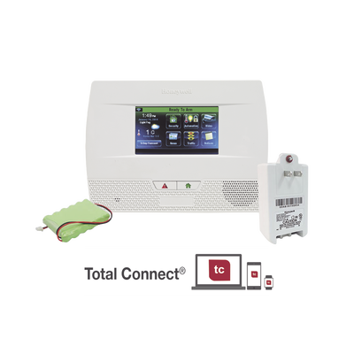 HONEYWELL HOME RESIDEO Panel de Alarma Inalambrico Autocontenido con Pantalla Touch L5210, integrable a casa inteligente usando servicio de Total Connect MOD: L5210-PK-S