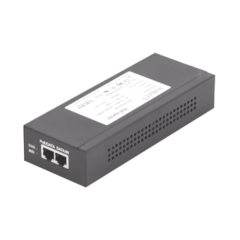HIKVISION Inyector Super Hi-PoE / 56 Vcc / 60 Watts / Para Domos HIKVISION PTZ / IP (-AE / DE) / Soporta 802.3 af / at / Para Aplicaciones de CCTV LAS60-57CN-RJ45