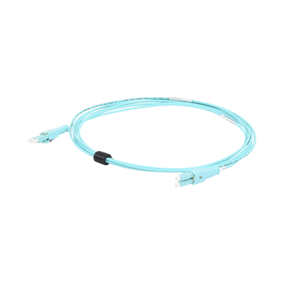 SIEMON Jumper de Fibra Óptica BladePatch LC-LC Duplex, Multimodo 50/125 OM4, OFNR, Color Aqua, 3 Metros MOD: LBP-LCLC5V-03AQ.