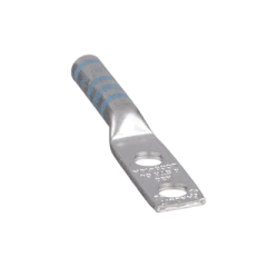 PANDUIT Terminal de Compresión de Barril Largo, de Dos Orificios de 1/4, para Cable 6 AWG, Espacios Entre Orificios de 0.63in MOD: LCC6-14A-L