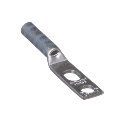 PANDUIT Terminal de Compresión de Barril Largo, de Dos Orificios de 1/4, para Cable 6 AWG, Espacios Entre Orificios de 0.50 a 0.63in MOD: LCC6-14JAW-L