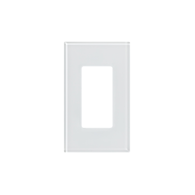 LUTRON ELECTRONICS Tapa de cristal para apagador o atenuador, 1 espacio. MOD: LFGR-1-CWH