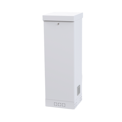 LINKEDPRO BY EPCOM Gabinete para Piso, Capacidad 11 Unidades de Rack, 553mm de Ancho, 841mm de Profundidad, Doble puerta y Postes frontales e intermedios ajustables, Color Blanco LF-RE-06-05-11UW