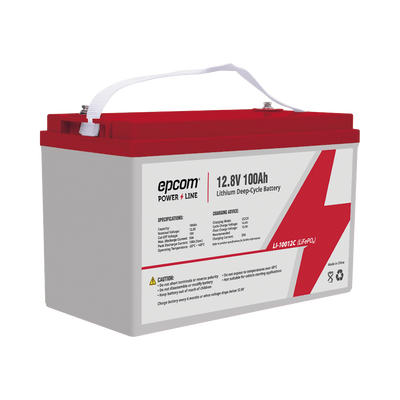 EPCOM Batería de Litio Ciclo Profundo 12.8 Vcc 100Ah (LiFePO4) MOD: LI-10012C