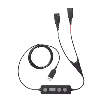 JABRA Jabra Link 265 USB/QD cable de entrenamiento, para conectar 2 diademas simultaneas con puerto USB (265-09) MOD: LINK-265