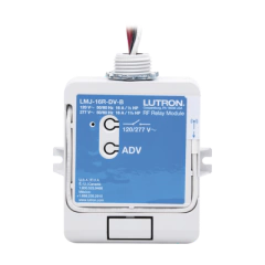LUTRON ELECTRONICS (RadioRA2) Relay control de iluminación, carga 16A, 120/277V, compatible con RadioRA2, RA2Select y RR3. LMJ16RDVB