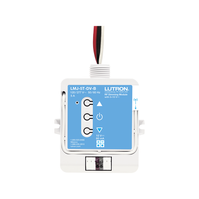 LUTRON ELECTRONICS (RadioRA2) Relay control de iluminación 0-10V, carga 5A, 120/277V, compatible con RadioRA2, RA2Select y RR3. LMJ5TDVB